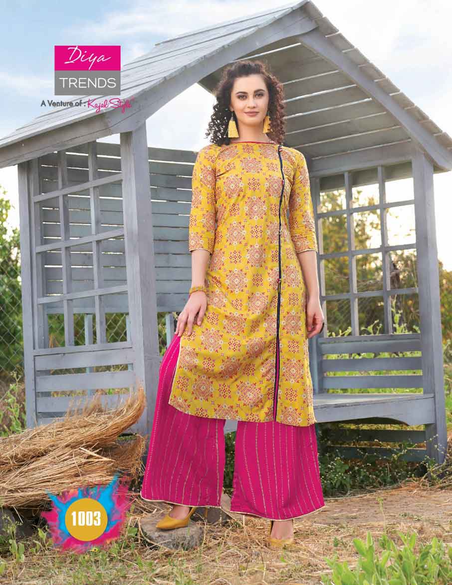 Glitter Vol-1 Plazzo Pant Kurti Catalog Set Glitter Vol-1 Plazzo Pant Kurti Catalog Set